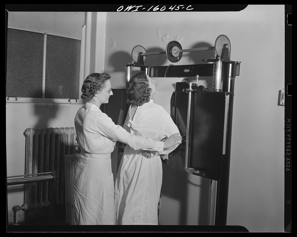 Chest X-ray at Herman Kiefer Hospital, 1939